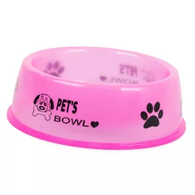 Pet's Bowl Műanyag tál kutya macska 0,4l, rózsaszín