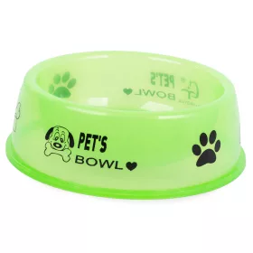 Pet's Bowl Műanyag tál kutya macska 0,4l, zöld