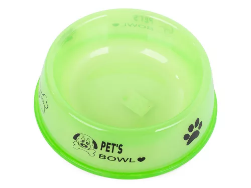 Pet's Bowl Műanyag tál kutya macska 0,4l, zöld