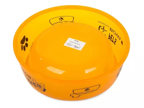 Pet's Bowl Műanyag tál kutya macska 0,8l, sárga