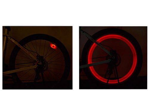 Glowing Overlay kerékpáros Led piros küllő viágítás, díszítés