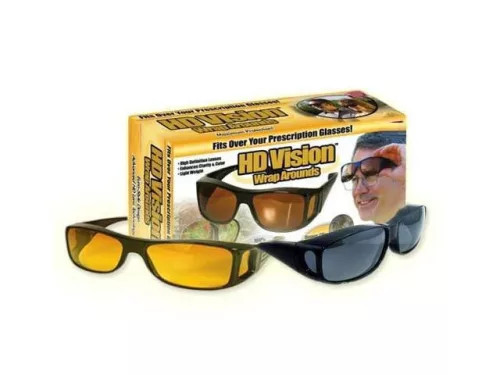 Autós szemüveg szett, HD VISION éjszakai szemüveg és napszemüveg
