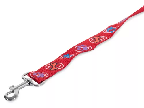 Póráz hámmal (kutya macska) - hám mellkas méret 55-75cm, piros
