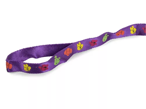 Póráz hámmal (kutya macska) - hám mellkas méret 55-75cm, lila
