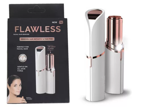 Flawless fájdalommentes arcszőrtelenítő, Led fénnyel, rúzsformájú