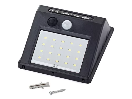 Napelemes LED lámpa fény és mozgásérzékelővel 12X9,5X5cm