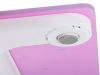 Elektronikus fürdőszobai mérleg 180 kg-ig üveg lcd rózsaszín