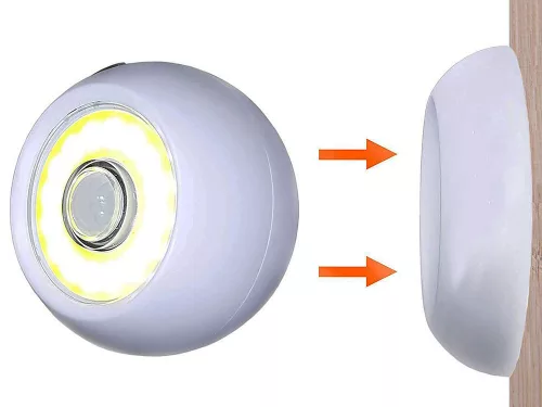 LED  lámpa mágneses tartőval, ragaszthatő, mozgásérzékelővel, 2db