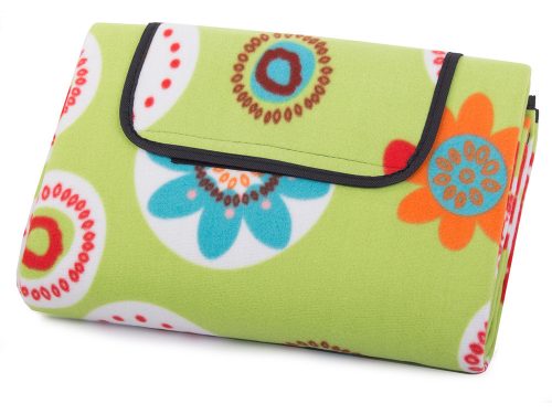 Strand kemping piknik takaró 150x200 szigeteléssel, virágos