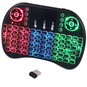   Vezeték nélküli mini billentyűzet (usb stick) háttérvilágítással
