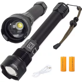   Bailong P516-P70 zseblámpa rendőrségi keresőlámpa erős LED (Cree XHP70)