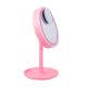 Smink kozmetikai tükör led ventilátorral rózsaszín