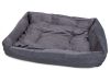kutyaágy vízálló ágy kivehető párnával 80cm x 65cm x 12cm, szürke