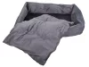kutyaágy vízálló ágy kivehető párnával 80cm x 65cm x 12cm, szürke