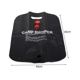 Napelemes zuhanyzó, szolár kempingzuhany, 20 liter