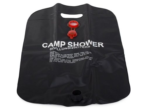 Napelemes zuhanyzó, szolár kempingzuhany, 20 liter