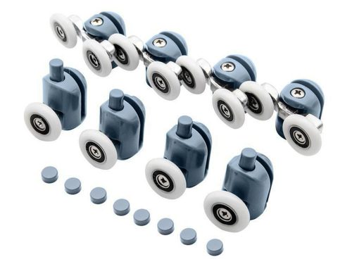 Görgők zuhanykabinhoz, 8 db görgős készlet, zuhanygörgő