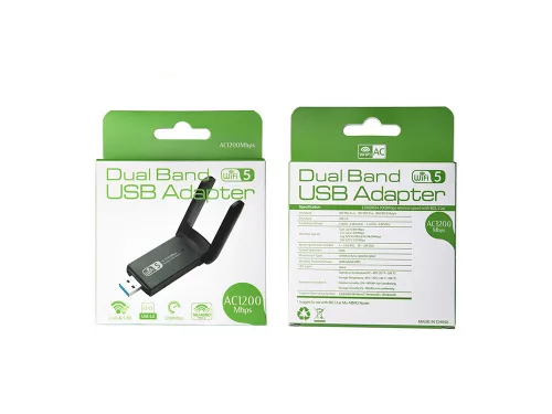 Wi-Fi hálózati kártya wifi-vevő usb adapter 1200mbps dual
