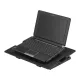 Hűtőpad és laptopállvány, LED fény, max 17 col