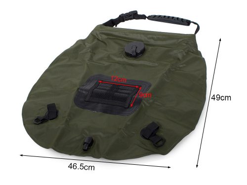 Turisztikai napelemes kempingzuhany 20l