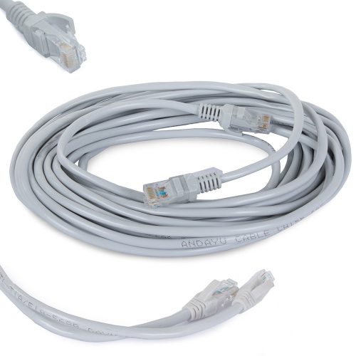 Csavart érpárú Ethernet Cat5e RJ45 LAN hálózati kábel 10 m