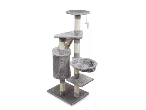 Casa de joaca si razuitor pentru pisici XXL 5, Verk Group, plus, gri, 119 cm