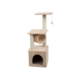 Ansamblu de joaca pentru pisici, 90 cm, Gonga Crem
