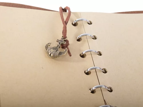 Jurnal de călătorie vintage, caiet 70 de foi 15cmX10cm, gri