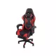 Gamer forgószék, irodai fotel, lábtartóval, piros
