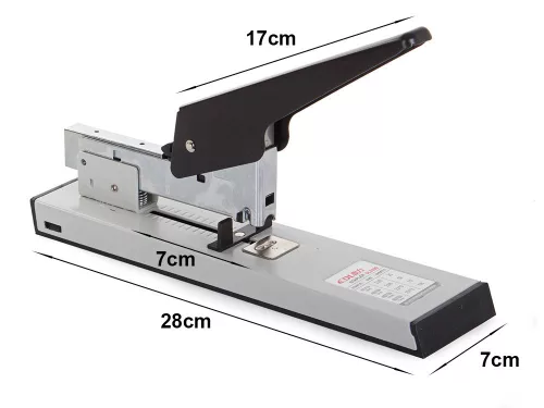 Capsator de birou, solid, metalic, 100 coli, Gonga® Gri