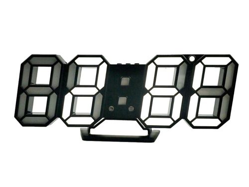 LED ébresztőóra elektronikus hőmérő, fehér