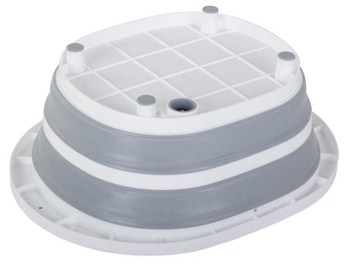 Összecsukható szilikon tál mosogató lefolyóval 5l