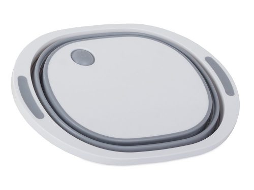 Összecsukható szilikon tál mosogató lefolyóval 5l