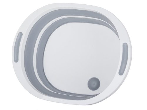 Összecsukható szilikon tál mosogató lefolyóval 5l