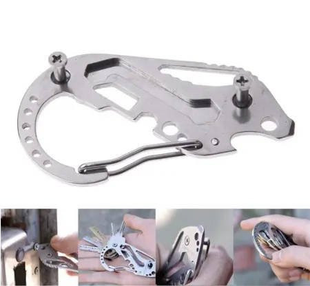 Kulcstartó Karabiner túlélőkészlet, Survival Multitool