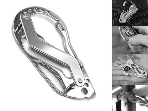 Kulcstartó Karabiner túlélőkészlet, Survival Multitool