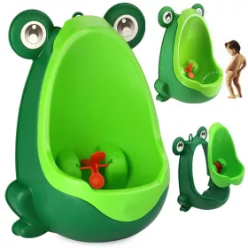   Olita copii, tip pisoar, Plastic, Forma de broasca, 29x20.5x16cm, Verde