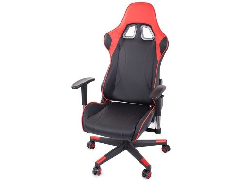 Irodai forgószék Gamer szék, fekete/piros v2