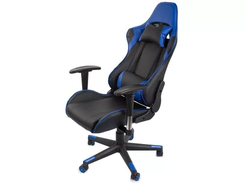 Irodai forgószék Gamer szék, fekete/sötétkék