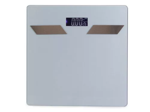 Okosmérleg 180 kg-ig 28 cm x 28 cm x 2,5 cm, Szürke színű