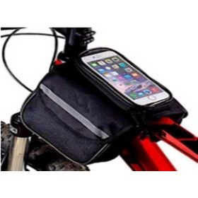 Kerékpártáska telefontartőval kormányhoz rögzíthető