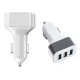 Autós töltő a szivargyújtó aljzathoz 3xusb