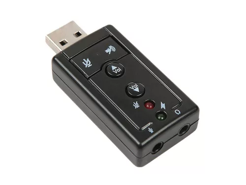 Külső Hangkártya usb 7.1 fejhallgató és mikrofon bemenettel