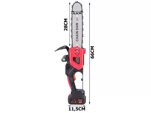 Láncfűrész akkumulátoros hobbi 1200w 30cm