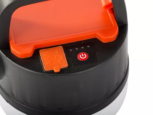 kempinglámpa újratölthető led usb turista napelem akasztőval