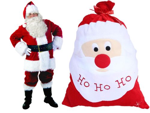 Mikulás karácsonyi táska ajándékoknak, nagy táska