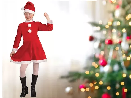 Mikulás jelmez lányoknak, sapka