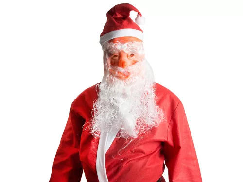 Mikulás maszk, szakáll, csillagkalap