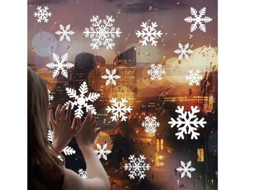 Karácsonyfa matricák az ablakhoz