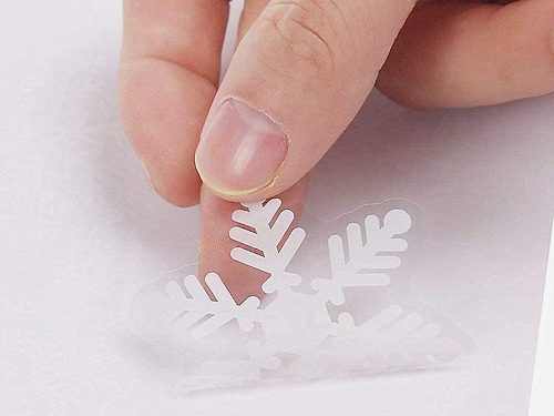 Karácsonyfa matricák az ablakhoz